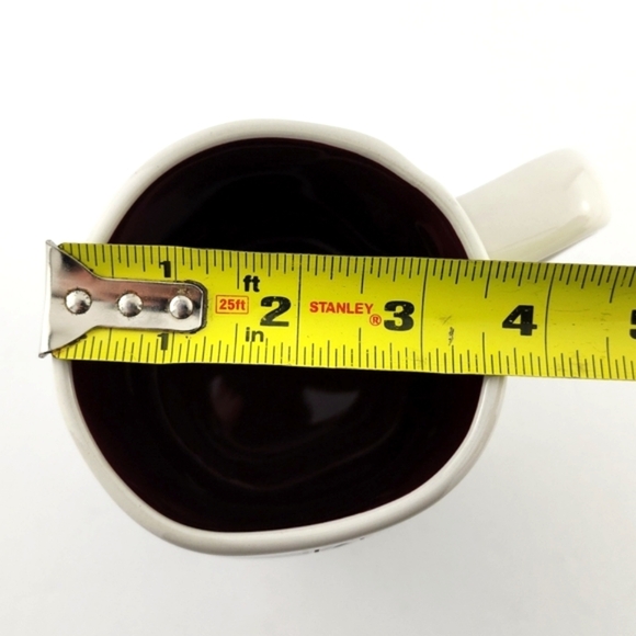 ⭐️2/ $50⭐️ Rae Dunn Artisan Mug Glossy White  Black Letters KING OF THE GRILL - Picture 10 of 10